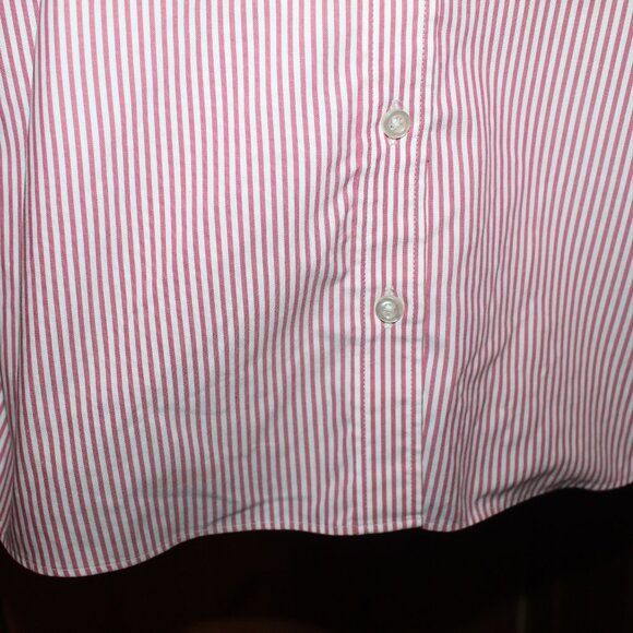 Lands End No Iron Pinpoint Oxford Size 12 - Picture 6 of 10
